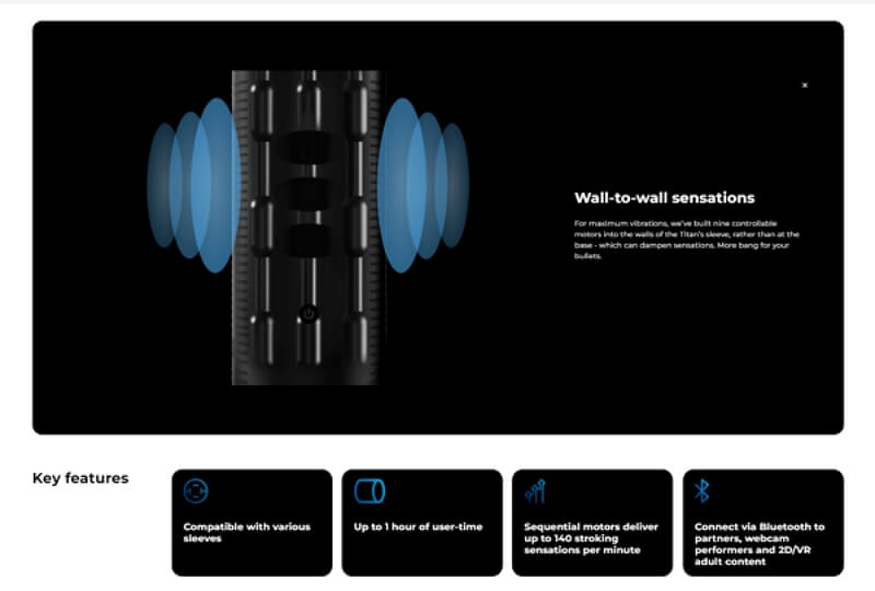 Kiiroo Titan key features (1)